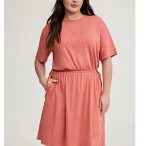 NWT Torrid Crew Neck Mini Dress - BLUE